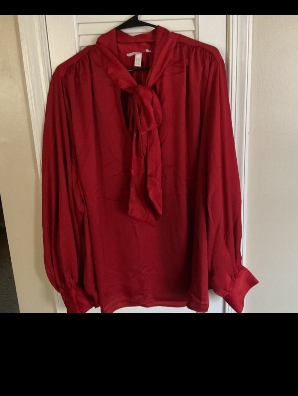 H&M Women's Cranberry Colored Dress Shirt NWT